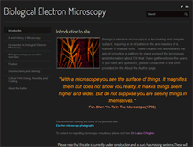 Tablet Screenshot of biologicalelectronmicroscopy.com